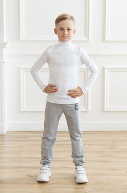 Брюки детские серый меланж скейт