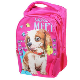 Рюкзак собачка розовый со стразами - Buro фото 2