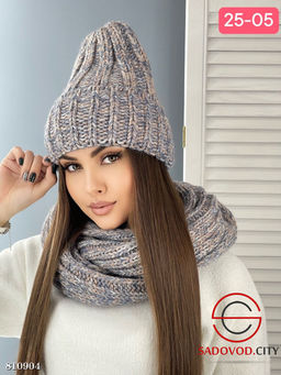 Комплект зимний шапка и снуд - Bruno фото 9