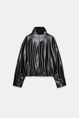 FAUX LEATHER VOLUME JACKET - Zara фото 16