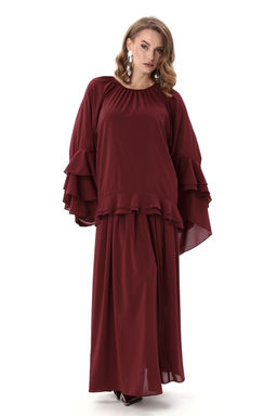 Блуза NIKVA н1000-4 винный  фото 4