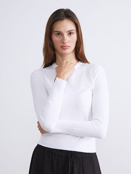 Bisiklet Yaka Kad?n Triko Kazak