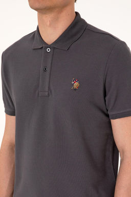 Erkek Slim Fit Polo Yaka Antrasit Basic Ti__rt Sepette S_rpriz _ndirim - U.s. polo assn фото 7