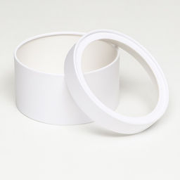 Подарочная коробка круглая Алмаз белый, завальцованная с окном, 18?10 см - UPAK LAND фото 2