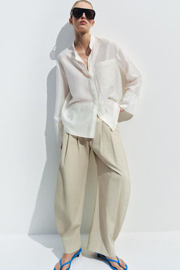 CAMISA BOLSILLO BORDADO ZW COLLECTION / Blanco - Zara фото 9