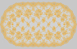 Цена за 2 шт. Салфетка Grace Лейс 100х60 LO-0965A Золото овальная