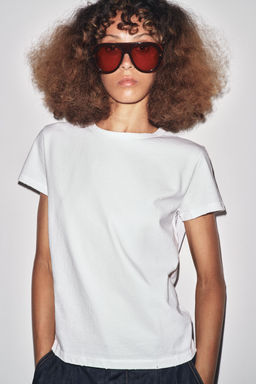 REGULAR RIPPED T-SHIRT - Zara фото 10