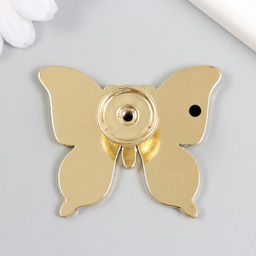 Ручка для шкатулки металл «Бабочка», золото, 5.2×6.3 см