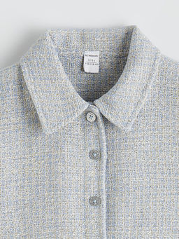 G?mlek Yaka K?z ?ocuk T?vit Ceket