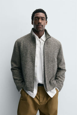 BOUCL_ TEXTURE OVERSHIRT - Zara фото 2