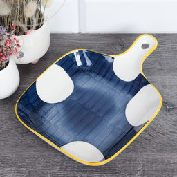 Блюдо 23,5*17*4 см с ручкой фарфор арт. GDE-26 (733738)