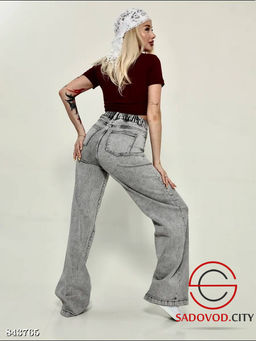 Джинсы с высокой посадкой