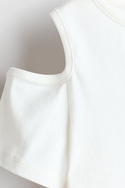 Top de algod?n con hombros cut-out - H&m фото 2