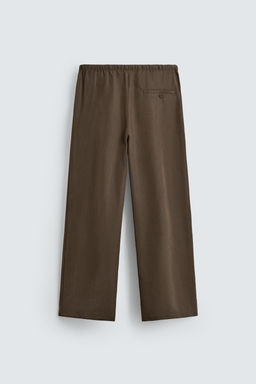 PANTAL?N FLUIDO WIDE FIT / Khaki - Zara фото 8