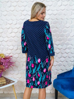 Халат женский, цвет синий