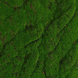 Мох искусственный, декоративный, полотно 1×1 м, рельефный, горный, зелёный, Greengo