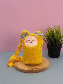 Футляр плюшевый для термоса "My fuzzy", yellow (17*10 см)