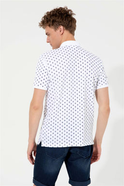 U. S. Polo Assn Мужская белая футболка с воротником-поло - U.s. polo assn фото 11