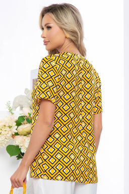 Блуза Нильда (горчица) Б5397 - Lt collection фото 2