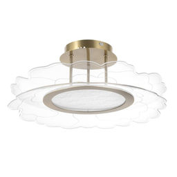 Люстра BayerLux «Грация», LED, 48 Вт, 3000-6000К, золото, 50×50×7-150 см