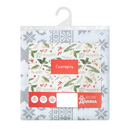 Скатерть новогодняя «Сканди стиль» 145×146 см, 100% хлопок, 164 г/м²