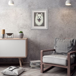 Набор для вышивания PANNA J-7305 Самоед 18.5 х 24.5 см