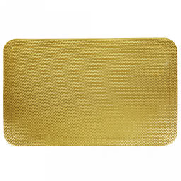 Салфетка декоративная Соты 28,5х44см рифленая ПВХ, золото (Китай)