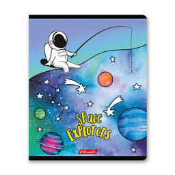 Светоч 48ТСК5_1_3_2 Тетрадь ученическая общая, A5 48 л. на скобе 65 г/кв.м , белизна 100 % 10 шт. линия 000321 Космос  фото 5