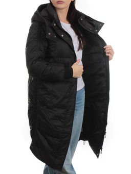 3064 BLACK Пуховик зимний женский (80% пух, 20% перо)