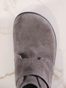Босоногие ботинки 209.NATAbl.Серый замок замша/байка