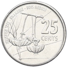 Монета 25 центов 2016 года Сейшелы