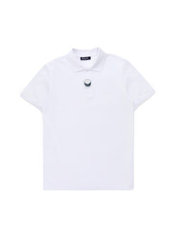 Beyaz Slim Fit %100 Pamuk K_vr_lmaz Polo Yaka Basic Ti__rt