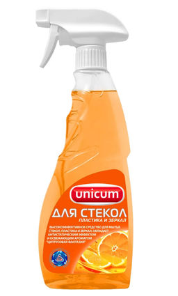 UNICUM ср-во д/мытья стекол, пластика и зеркал 500мл Цитрусовая фантазия спрей