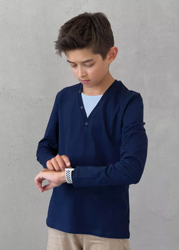 CRB wear/CWJB 63619-41 Джемпер для мальчика,темно-синий/Ex.Cherubino