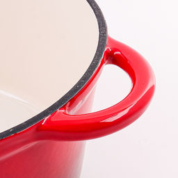 40621 Кастрюля чугун 3,8 л эмаль/покрытие красная MB (х2) - Mayer&boch фото 4