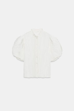 BLUSA PLISADA ZW COLLECTION / Crudo