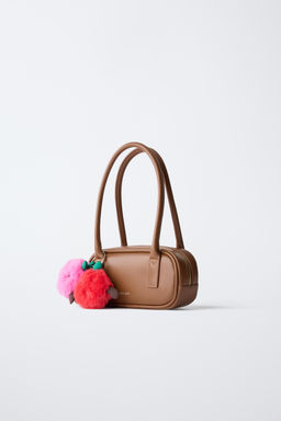 BOLSO SHOULDER POMPONES / Marr?n - Zara фото 2