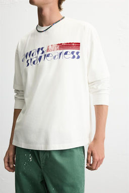 SLOGAN PRINT T-SHIRT - Zara фото 6