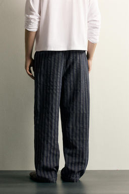 PANTAL?N CHINO RELAXED FIT RAYAS / Azul - Zara фото 3