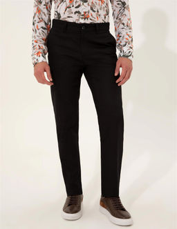 Siyah Regular Fit Kanvas Pantolon - Pierre cardin фото 2