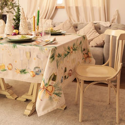 Скатерть новогодняя «Этель» Spruce mood, 150×110 см +/-3 см с ВГМО, 100% хлопок, саржа 190 г/м²