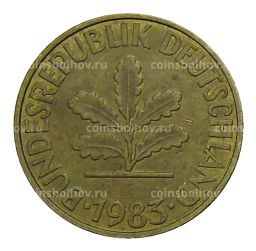 Монета 10 пфеннигов 1983 года G Германия