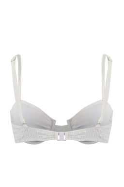 Ekru Potikareli Dokulu Balconette Kapl? Bikini Ustu TBESS22BU0072