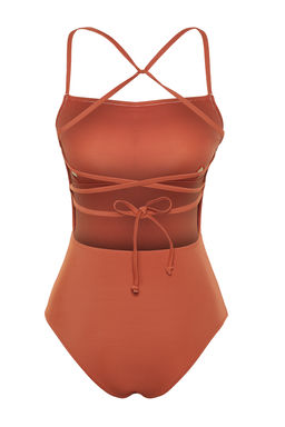 TRENDYOLMILLA Siyah Kare Yaka S?rt Dekolteli Regular Mayo TBESS21MA0295 фото 18