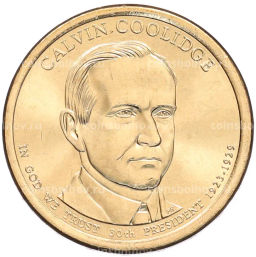 Монета 1 доллар 2014 года (Р) США 30-й президент США Калвин Кулидж