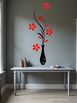 Наклейка интерьерная TAKE IT EASY Цветы, декор на стену, панно 150?58 см