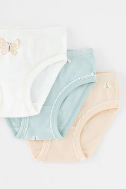 К 1978-3уп/голубой опал,персиковый зефир,бабочки трусы/ уп