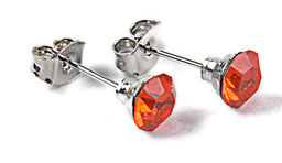 Серьги-гвозди PR1104 рыжий - Mini maxi фото 14