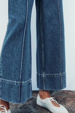 Z1975 WIDE-LEG HIGH-WAIST CROPPED JEANS - Zara фото 12