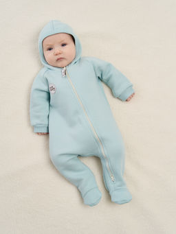 Комбинезон с капюшоном и закрытой ножкой "Бриз" утепленный 0+